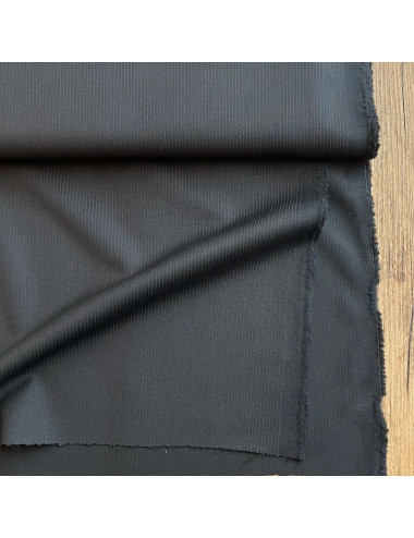 Suiting wool - Black, stripes