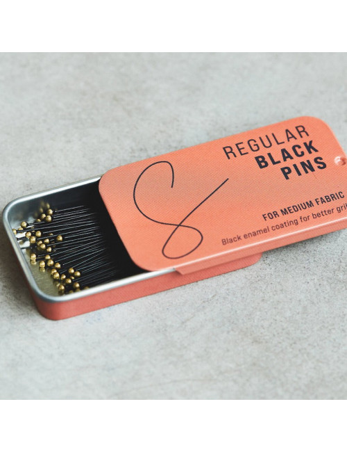 Regular Black Pins - sewply