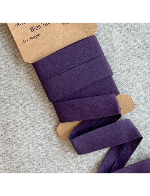 Cotton bias tape - Purple