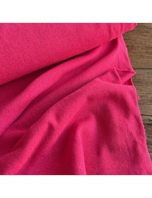 Brushed Cotton knit - Fuchsia