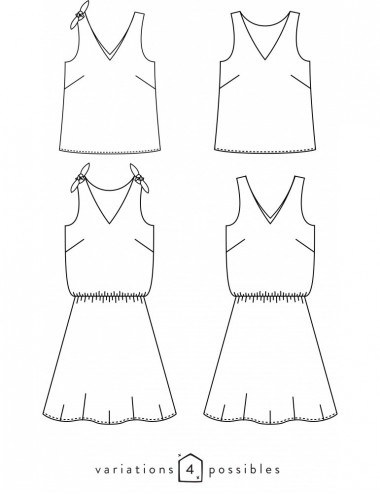 TALISMAN dress, top - Atelier Scämmit