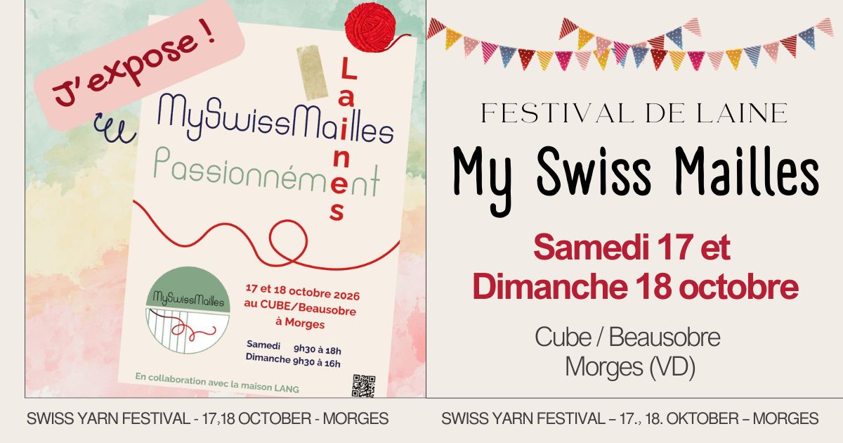 Tissu & Co au Festival de Laine My Swiss Mailles 2026 🧶