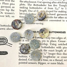 Bouton Argent Nacré à paillettes