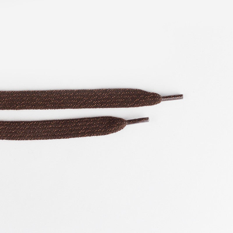 Lacets - Brun Avec Lurex En Cuivre