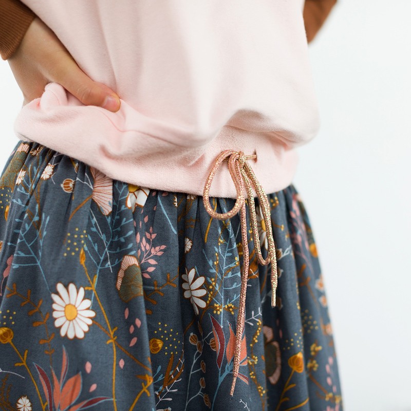 Lacets - Rose Grisé Avec Lurex En Cuivre