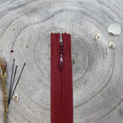 Zip Invisible Amarante - Atelier Brunette