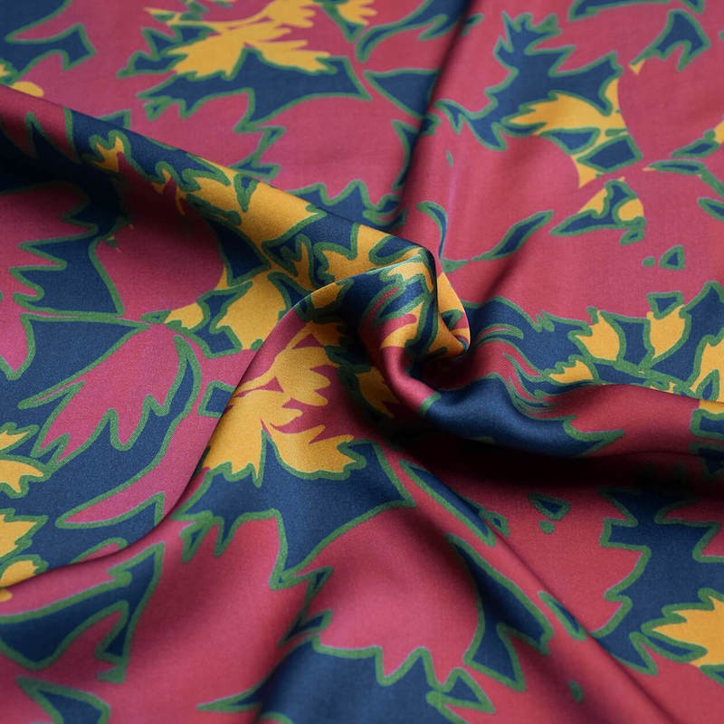 Viscose Estampe pourpré - Cousette