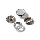 Recharge Bouton pression sans couture Jersey, 12mm, perle