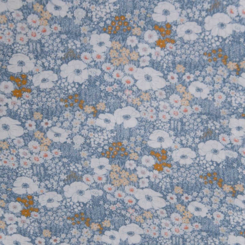 Double Gaze - Fleurs Bleu