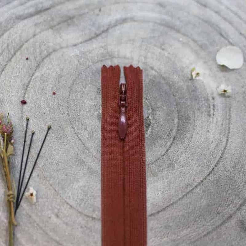 Zip Invisible Rust - Atelier Brunette