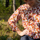 Viscose Flora Carmel - Eglantine & Zoé