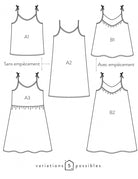 CREPUSCULE Robe, débardeur - Atelier Scämmit