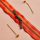 Zip Double Curseur Tangerine - Atelier Brunette